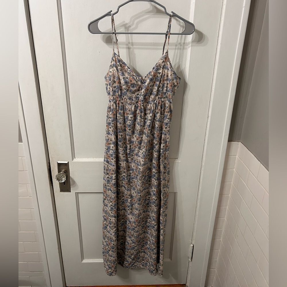 H&M Blue Floral Maxi Dress